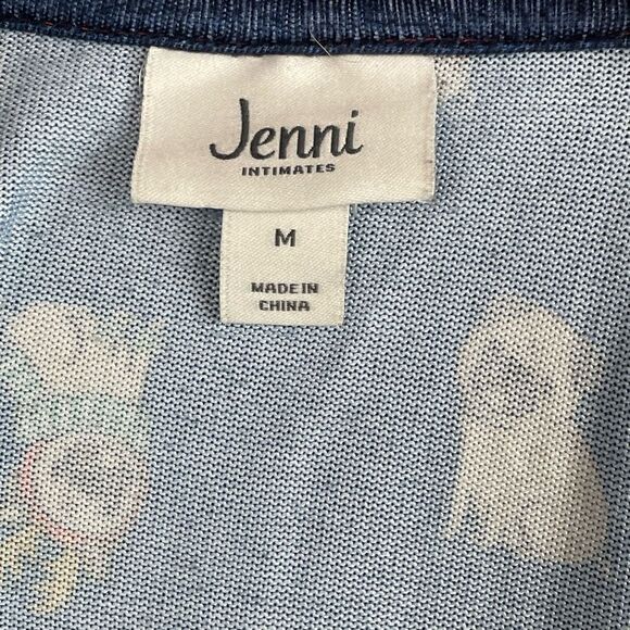 Used Jenni Intimates Womens Blue Reindeer Pug Christmas Pajamas Size M - Picture 5 of 13